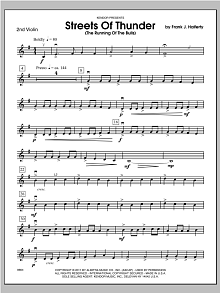 Streets Of Thunder (The Running Of The Bulls) - Violin 2 