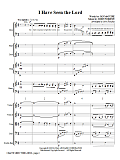 I Have Seen the Lord - Full Score