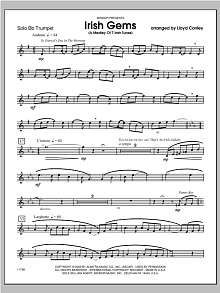Irish Gems (A Medley Of 7 Irish Tunes) - Trumpet 