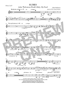 Rubies (After Thelonious Monk's "Ruby, My Dear") - F Horn 2 