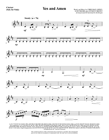 Yes and Amen - Clarinet (sub Viola) 