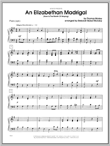 An Elizabethan Madrigal (Now Is The Month Of Maying) - Piano 