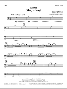 Gloria (Mary's Song) - Cello 