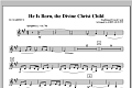 He Is Born, the Divine Christ Child - Bb Clarinet 2