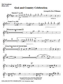 God And Country Celebration (Medley) - Tenor Sax (Trombone 2 sub) 