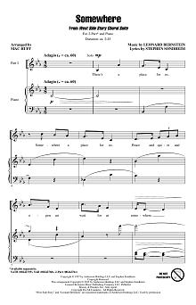 Somewhere (from West Side Story) (arr. Mac Huff) 