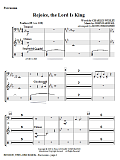 Rejoice, The Lord Is King - Percussion