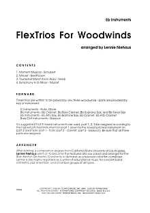 FlexTrios For Woodwinds (playable by any three woodwind instruments) - Eb Instruments 
