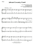 Advent Coventry Carol - Piano
