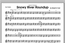 Snowy River Roundup - Violin 1 
