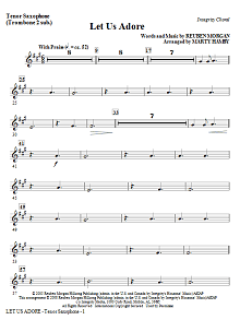 Let Us Adore - Tenor Sax (Trombone 2 sub) 