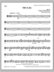 Ode To Joy (Does Not Match SATB 08752035) - Viola 