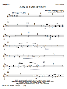 Here In Your Presence - Bb Trumpet 2,3 