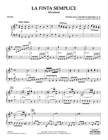 La Finta Semplice (Overture) - Piano 