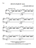 Jesus Paid It All - Piano