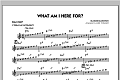 What Am I Here For? - C Solo Sheet