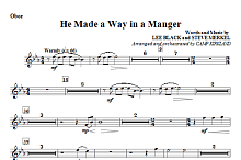 He Made A Way In A Manger - Oboe 