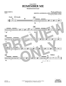 Remember Me (from Coco) (arr. James Kazik) - Percussion 2 