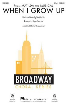 When I Grow Up (from Matilda: The Musical) (arr. Roger Emerson) 