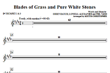 Blades Of Grass And Pure White Stones - Bb Trumpet 2,3 