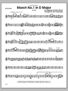 March No. 1 In D Major (K. 335) - Violin 2 