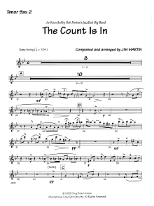 The Count Is In - 2nd Bb Tenor Saxophone 