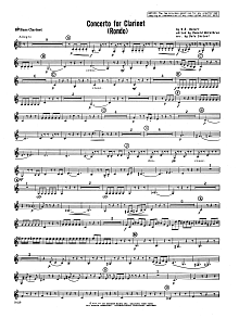 Concerto For Clarinet - Rondo (3rd Movement) - K.622 - Bb Bass Clarinet 