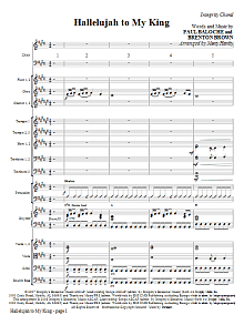 Hallelujah To My King - Full Score 