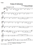 Psalm of Celebration - Violin 1