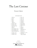 The Last Centaur - Conductor Score (Full Score)