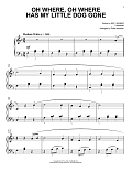 Oh Where, Oh Where Has My Little Dog Gone [Classical version] (arr. Phillip Keveren)
