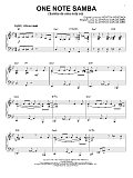 One Note Samba (Samba De Uma Nota So) [Jazz version] (arr. Brent Edstrom)