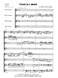 Fugue In C Minor - Full Score