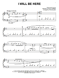 I Will Be Here (arr. Phillip Keveren)
