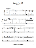 Waltz No. 13, Op. 70, No. 3