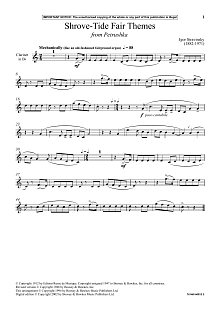 Shrove Tide Fair Themes (from Petrushka) 