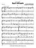 Bach Minuets - Piano Accompaniment
