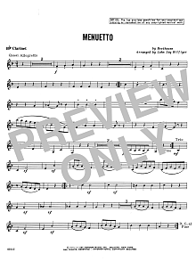 Menuetto - Bb Clarinet 