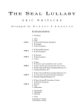 The Seal Lullaby (for Flexible Wind Band) (arr. Robert J. Ambrose) - Score