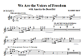 We Are The Voices Of Freedom - Trumpet 1