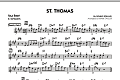 St. Thomas - Eb Solo Sheet