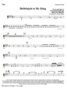 Hallelujah To My King - Viola 