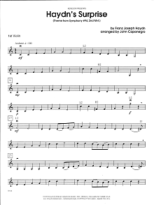 Haydn's Surprise (Theme from Symphony #94, 2nd Mvt.) - 1st Violin 