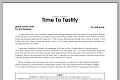 Time To Testify - Guitar Chord Chart
