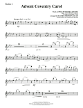 Advent Coventry Carol - Violin 1