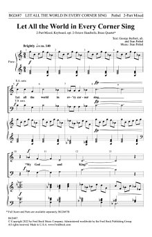 Let All the World in Every Corner Sing 