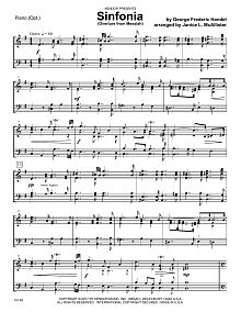 Sinfonia (Overture from Messiah) - Piano Accompaniment 