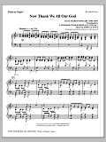 Now Thank We All Our God - Piano or Organ