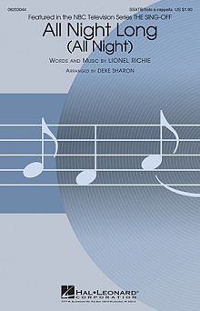 All Night Long (All Night) (arr. Deke Sharon) 