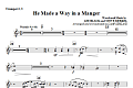 He Made A Way In A Manger - Bb Trumpet 2,3